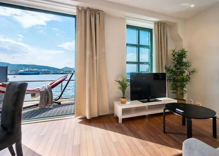 New! Sea Front Apt. With Terrace Above The Sea!